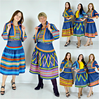 Джинсовые сценические костюмы (С-136)